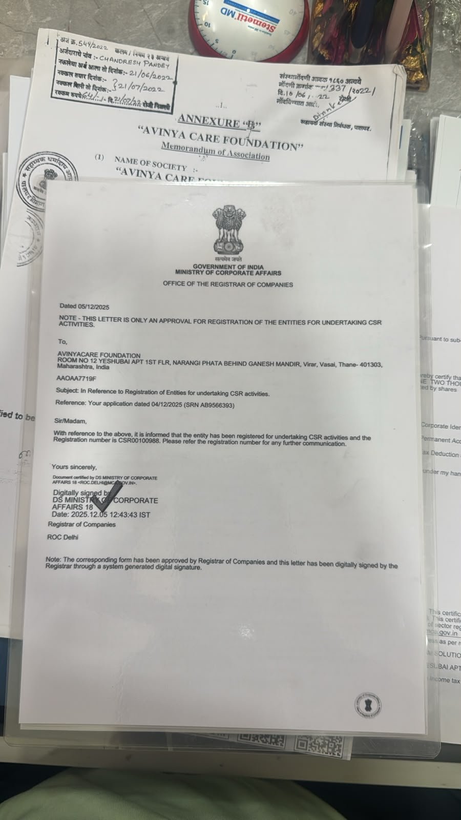 CSR Registration